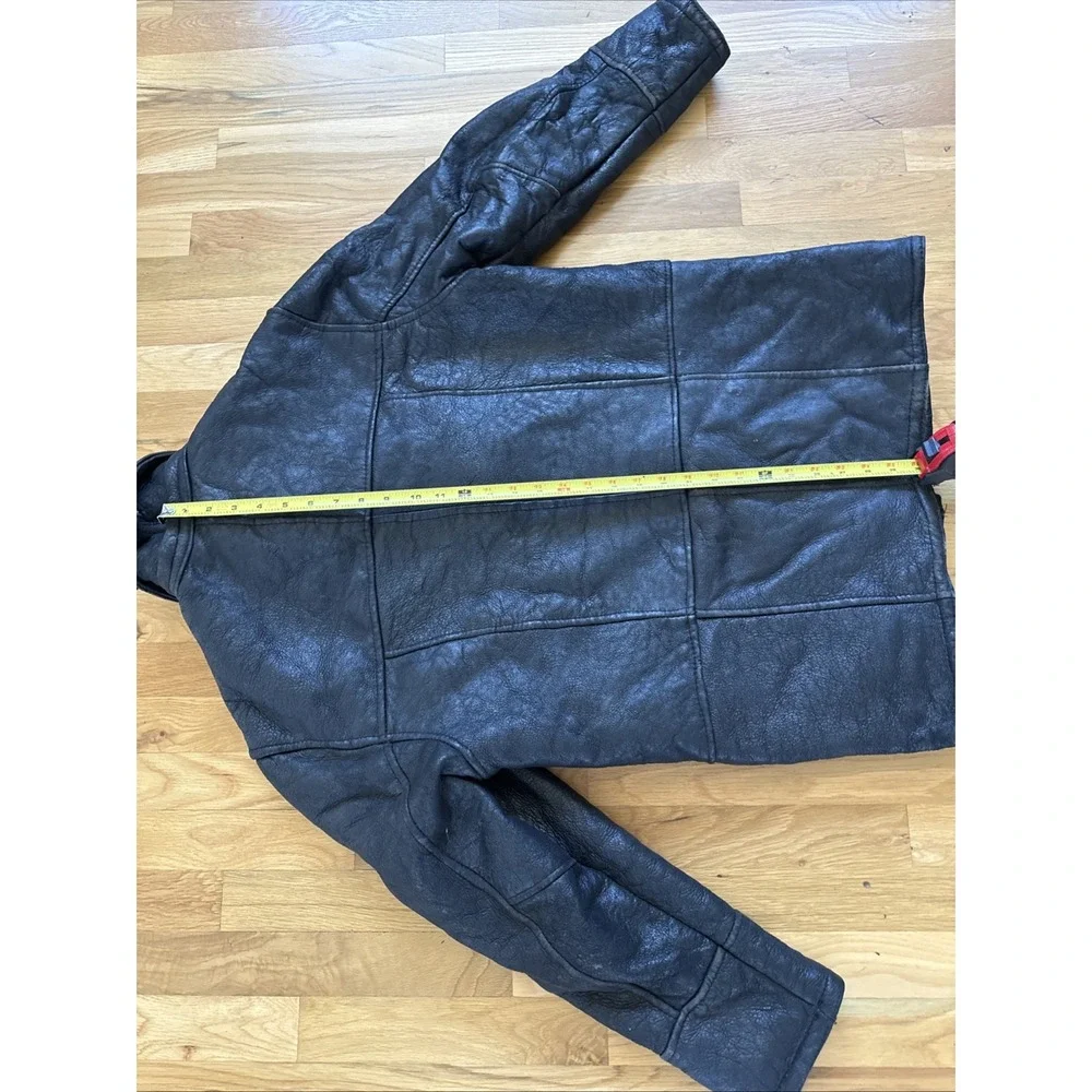 Men's Custom Made Sheepskin Leather Coat Size M/L.‎ Beautiful